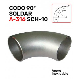 CODO 90º SOLD. A-316 SCH-10
