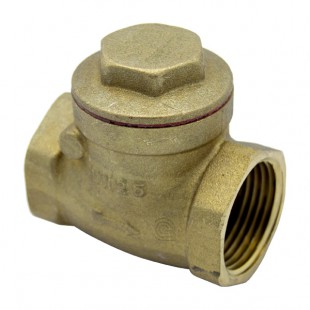 VALVULA RETENCION CLAPETA LATON C/MET 3/4"